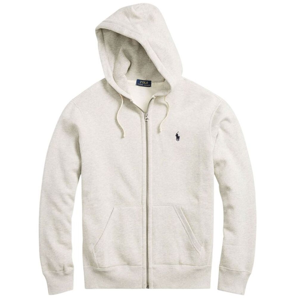 Polo Ralph Lauren Mens Signature Fleece Hoodie Large Light Spring Heather - NWT